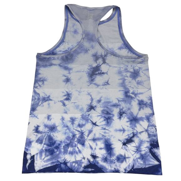 LULULEMON Swiftly Tech Tank 2.0 Wash Sz 8 Shibori Stripe Midnight Orchid - Picture 5 of 6